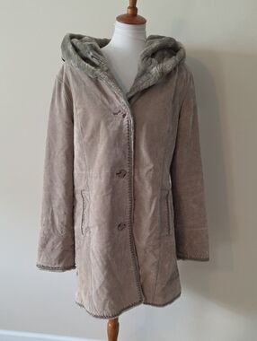 Covington  Vintage Leather  Hoodie Coat